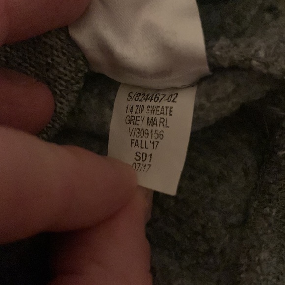 Old Navy Men’s Sweater-Knit 1/4-Zip Pullover Grey Size M - Picture 7 of 7